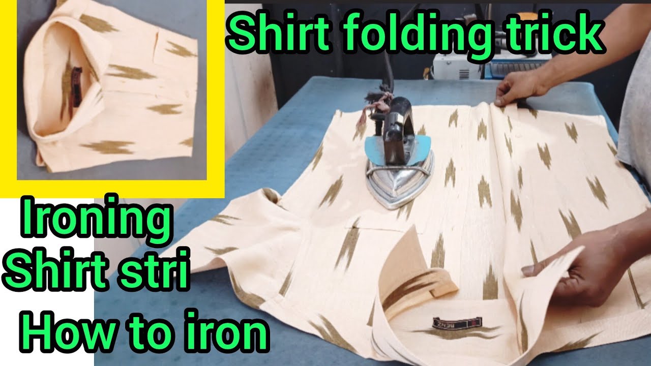 Shirt ironing and folding|how to iron shirt|shirt istri 