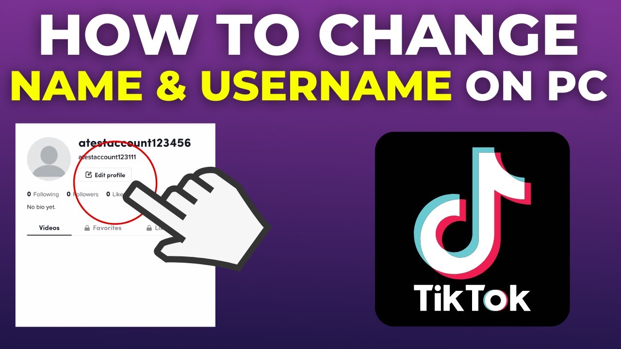 How To Change TikTok Name And Username On PC (2025)