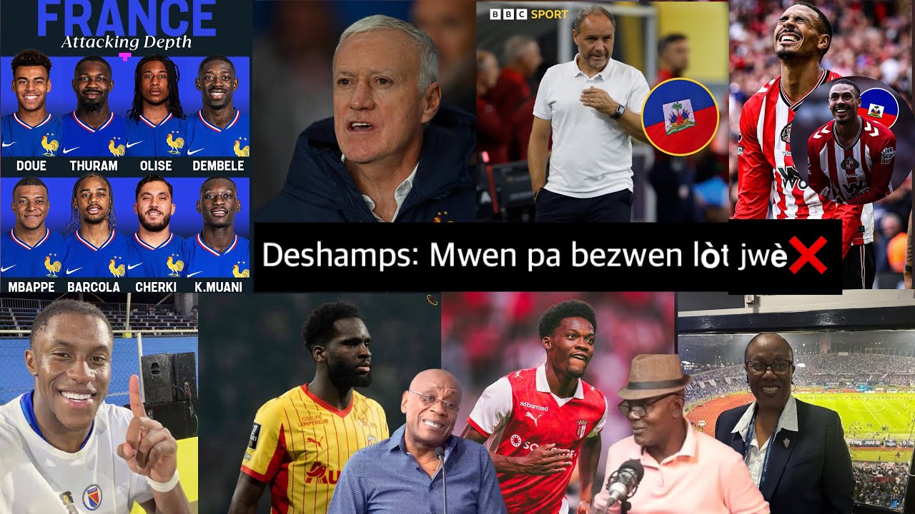 Bon nouvèl pou Haiti 🇭🇹 Antrenè France dil pa bezwen Isidor Odsonne ak Gorby, Chans pou Haiti kounya