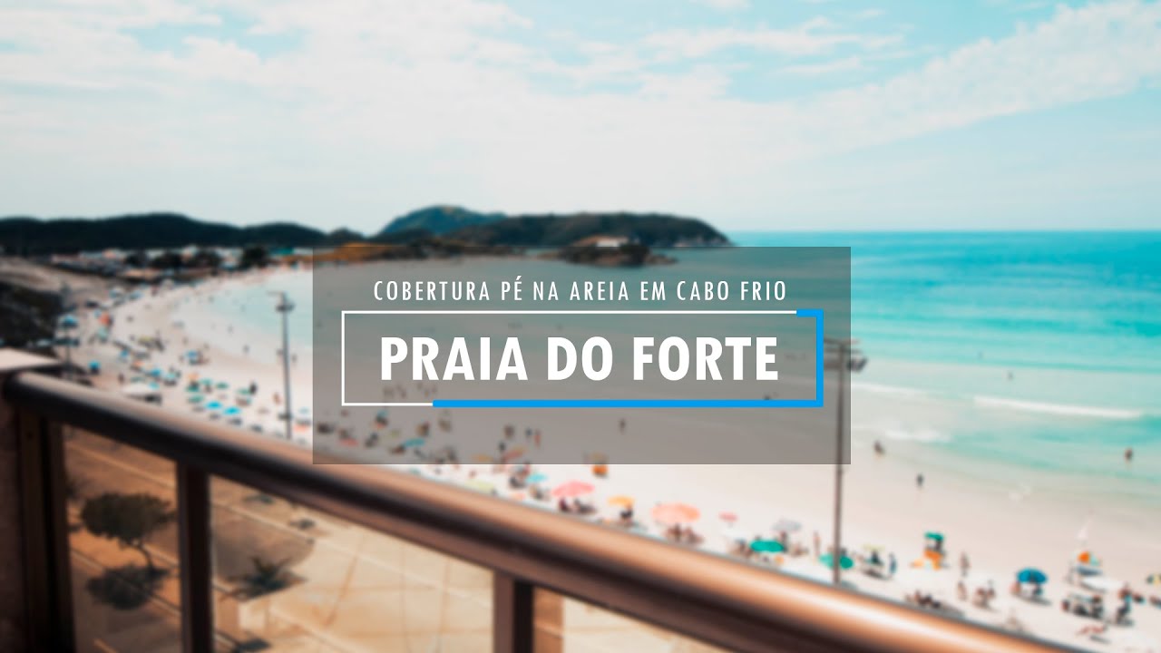 Excelente cobertura com pé na areia - Praia do Forte - Cabo Frio - RJ