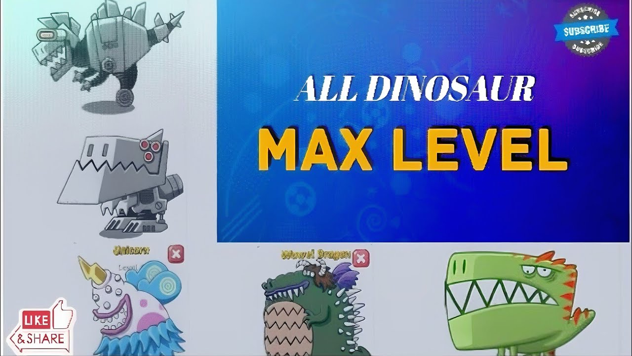 🔥Crazy Dino Park All Dinosaur MAX level 😱🥰 || #dinopark #gaming