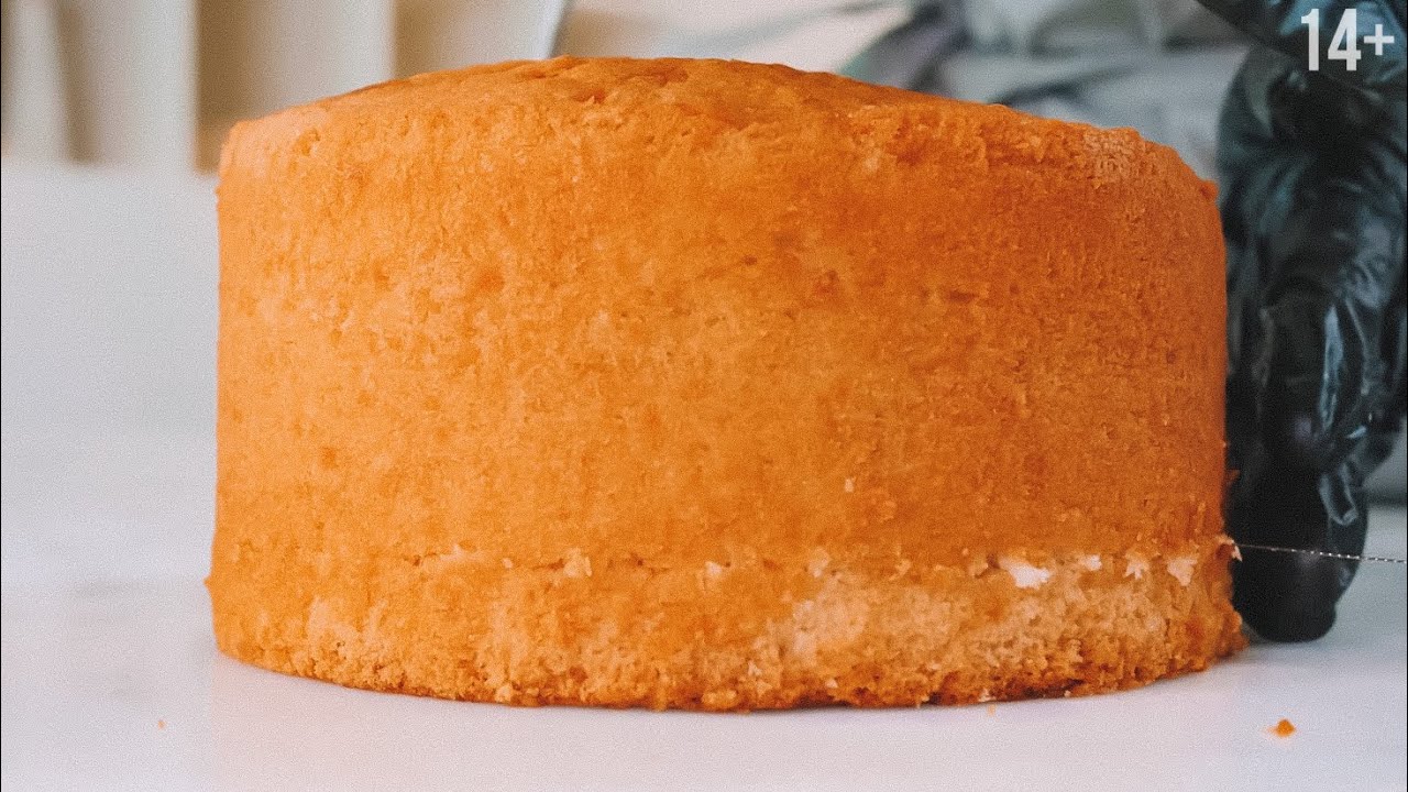 Самый ВКУСНЫЙ Сливочный Бисквит / Идеальный Рецепт пошагово. 14+