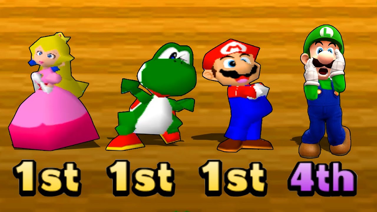 【マリオパーティシリーズ】1Vs3ミニゲームすべてチームマリオ&ピーチ&ヨッシーVSルイージ