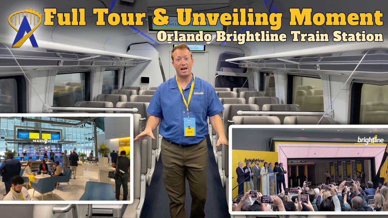 Full Tour and Grand Unveiling of Orlando Brightline Station at MCO Airport