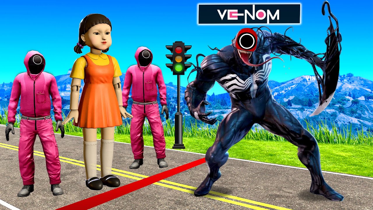 SQUID GAME VS SUPER VILLAINS In GTA 5!!