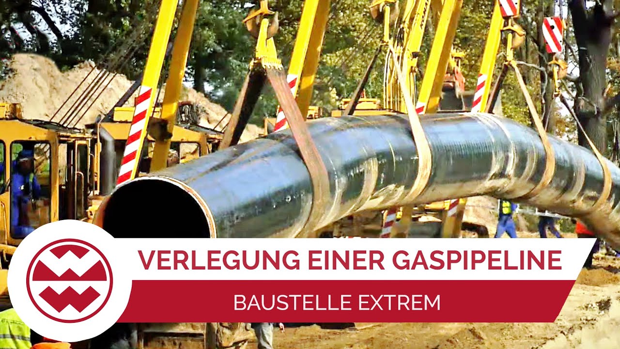 Bau einer Erdgas-Pipeline in Deutschland | Welt der Wunder