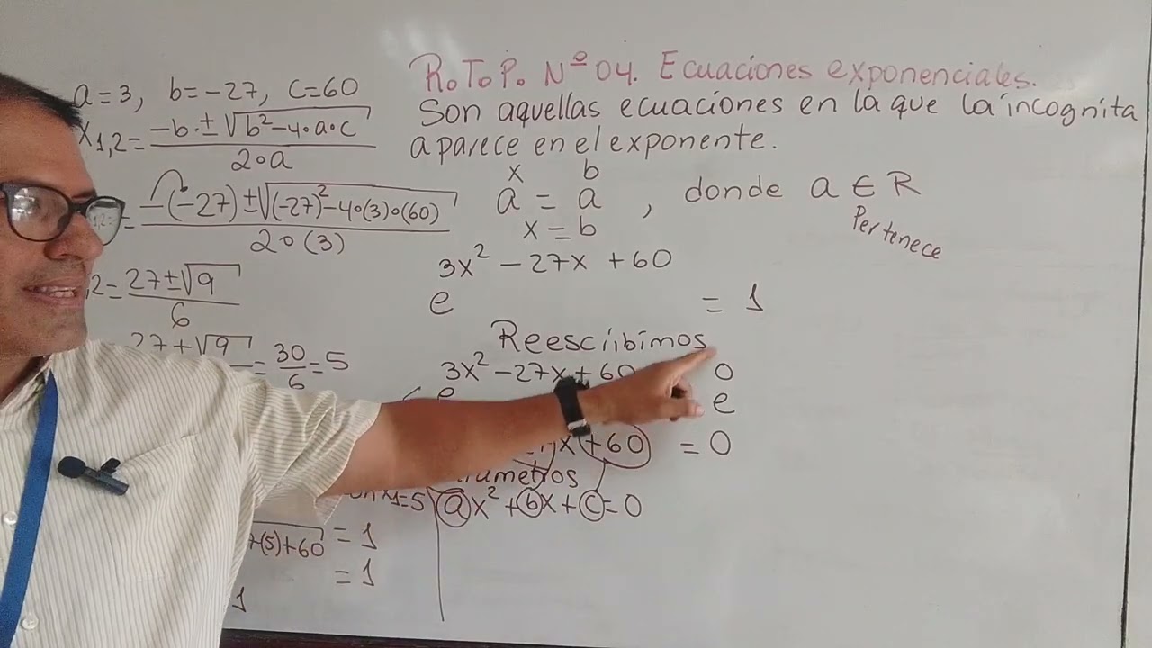 Ecuaciones exponenciales. 