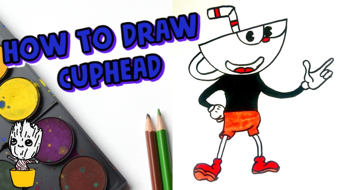 How To Draw Cuphead From Netflix's The Cuphead Cartoon