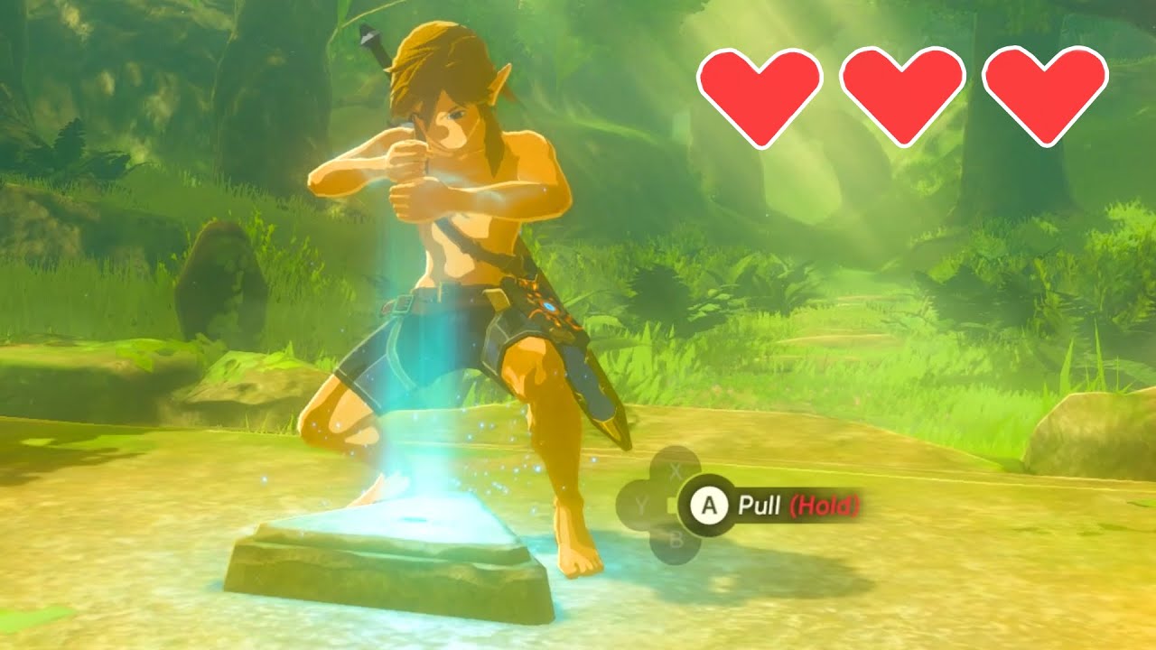 Как получить Мастера Меча на ранней стадии с 3 сердцами в Zelda Breath of the Wild