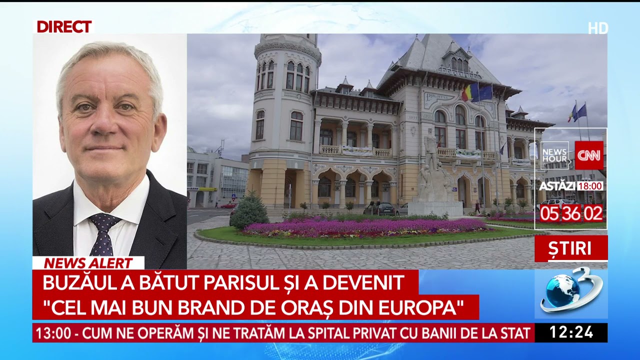 Orașul Buzău a câștigat titlul de „Cel mai bun brand de oraș din Europa”