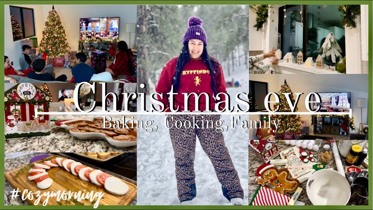 A COZY CHRISTMAS EVE WITH US / BAKE, COOK, GINGERBREAD HOUSES