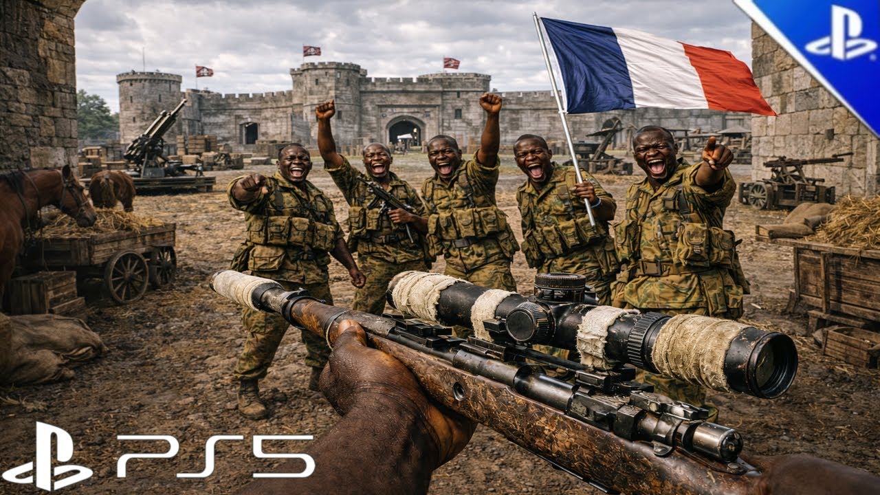 Black Soldiers Conquered the German Fortress — World War II [PS5 4K] Immersive Graphics