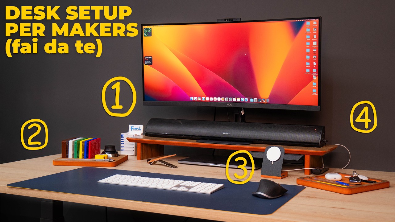 4 progetti fai da te per un creare un DESK SETUP perfetto per Makers - Falegnameria tech