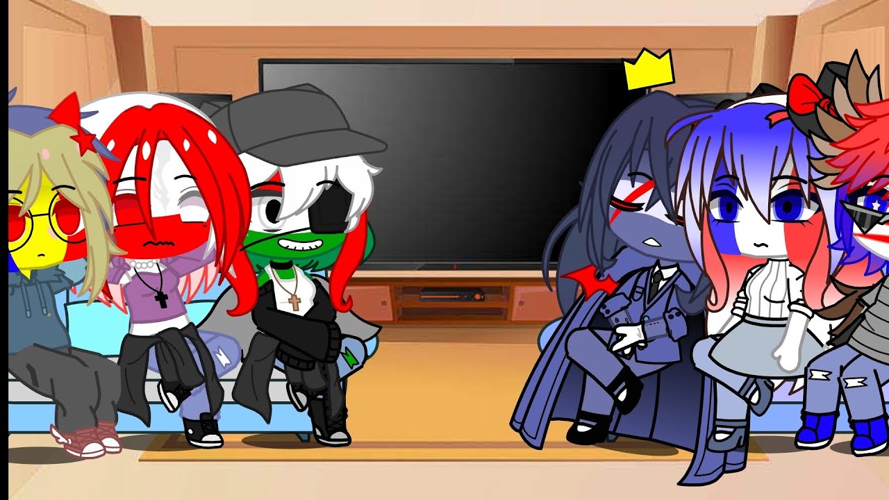 Countryhumans react to Hungary! pt1 (🇵🇱🇺🇸🇷🇴🇭🇺🇬🇧🇫🇷)