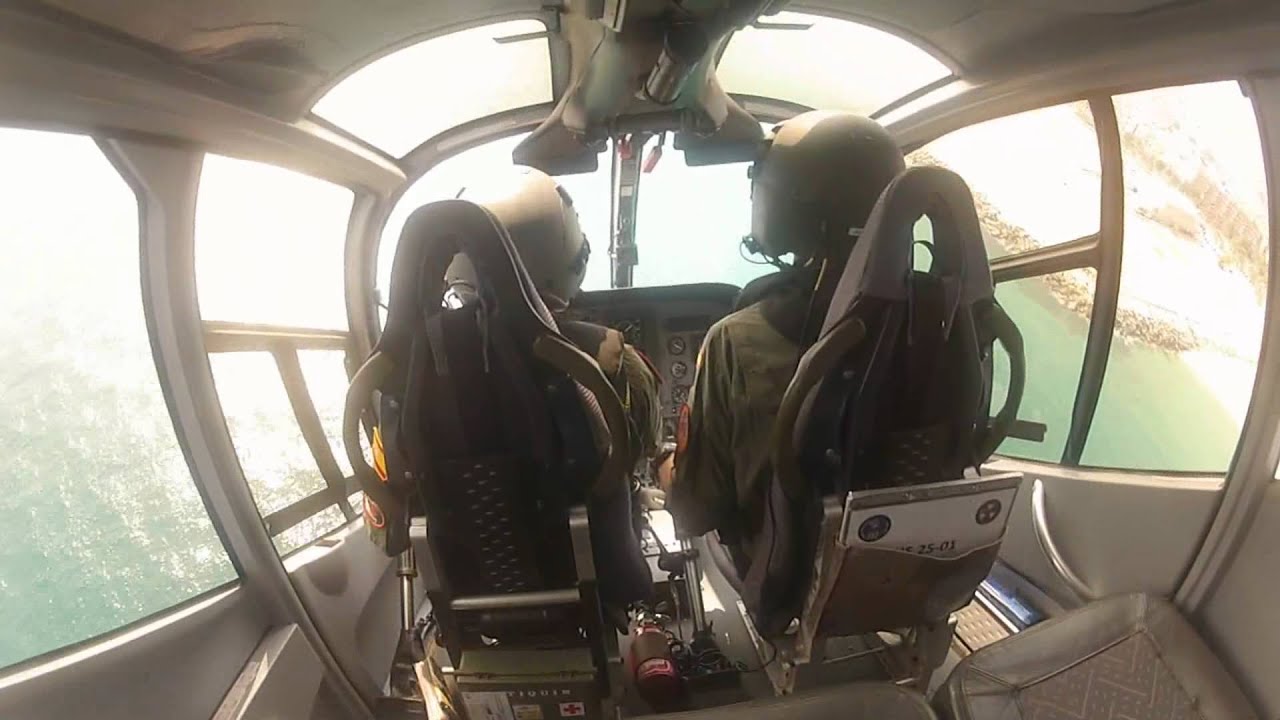 Helicopter performs a Split-S maneuver