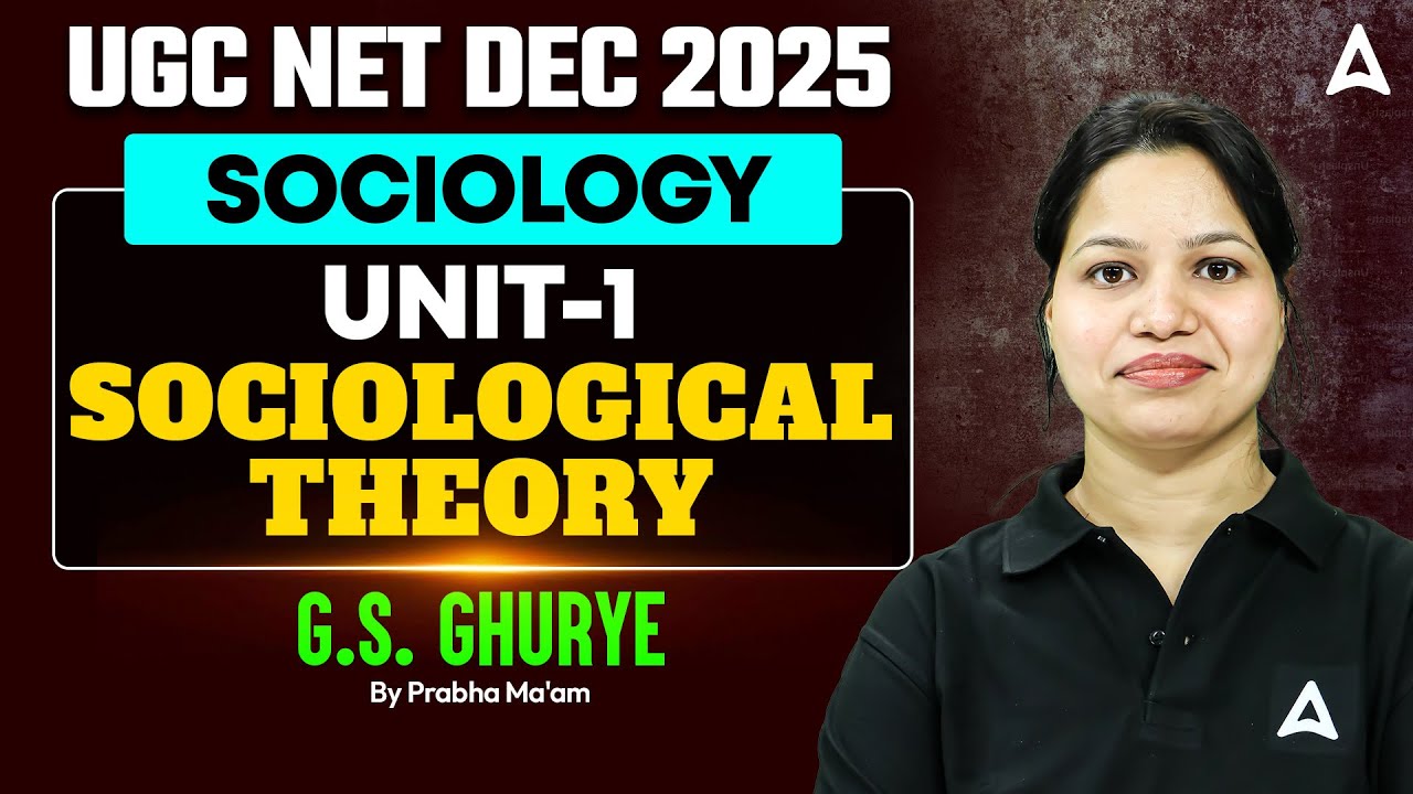 UGC NET Sociology Unit 1 Sociological Theory G.S. Ghurye By Prabha Ma'am