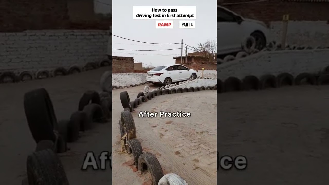 DRIVING TEST TIPS :- Ramp pass in first attempt | Happy Driving Practice Track | Rohini Sec 25