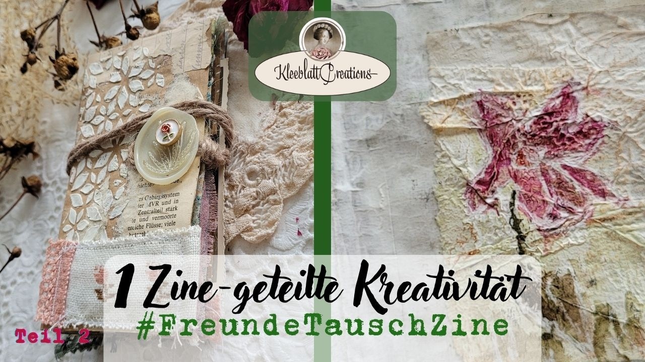 1 Zine - geteilte Kreativität ✤ Art-Collab mit @KleeblattCreations ✤ #FreundeTauschZine ✤ Teil 2