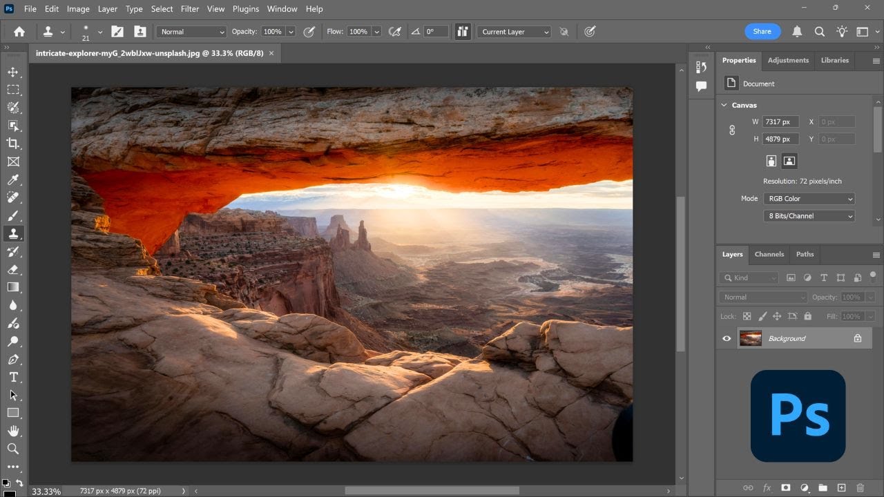 The BEST Photoshop Workspace for Landscape Photography