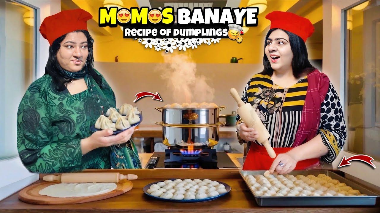 Dono Ne Milker Banaye Momos🧑‍🍳 |Ramadan Me Cravings Poori Kee ❤️ | Bohat Mazedar Banay 🥳