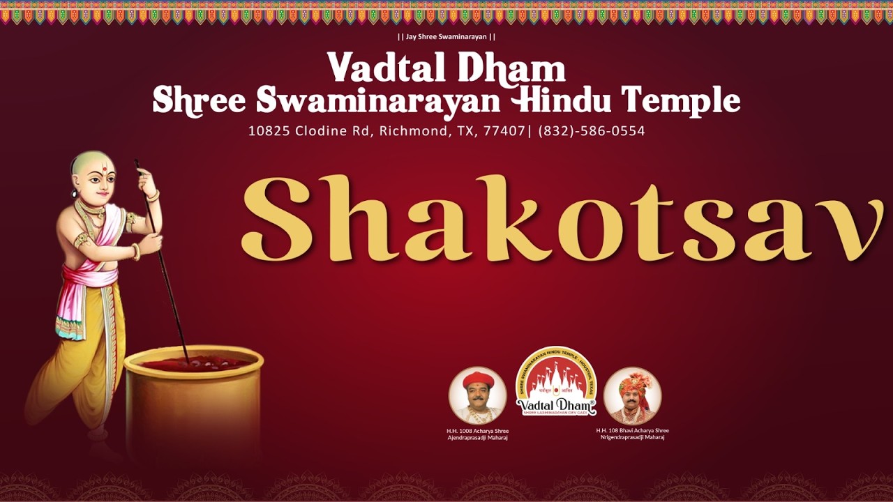 🔴LIVE | Shakotsav Sabha | Vadtal Dham | Shree Swaminarayan Hindu Temple