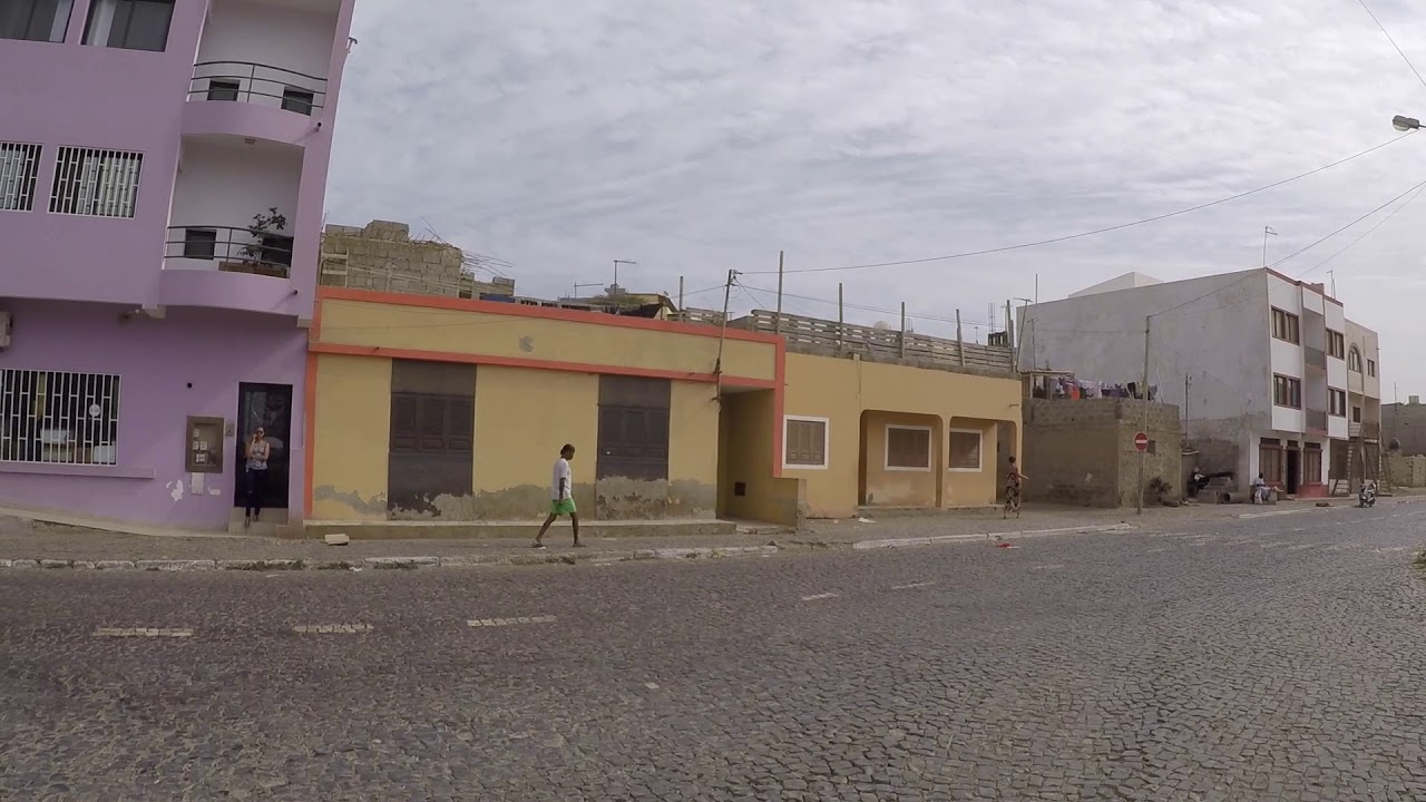 Cabo Verde Sal Espargos Town Center, Gopro / Cap-Vert Sal Espargos Centre ville, Gopro