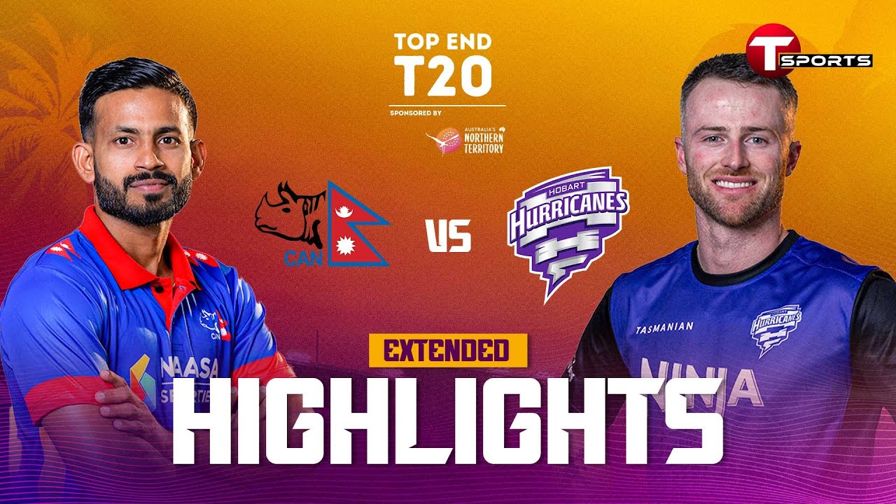 EXTENDED HIGHLIGHTS | Hobart Hurricanes Academy vs Nepal | 18th Match | Top End T20 | T Sports