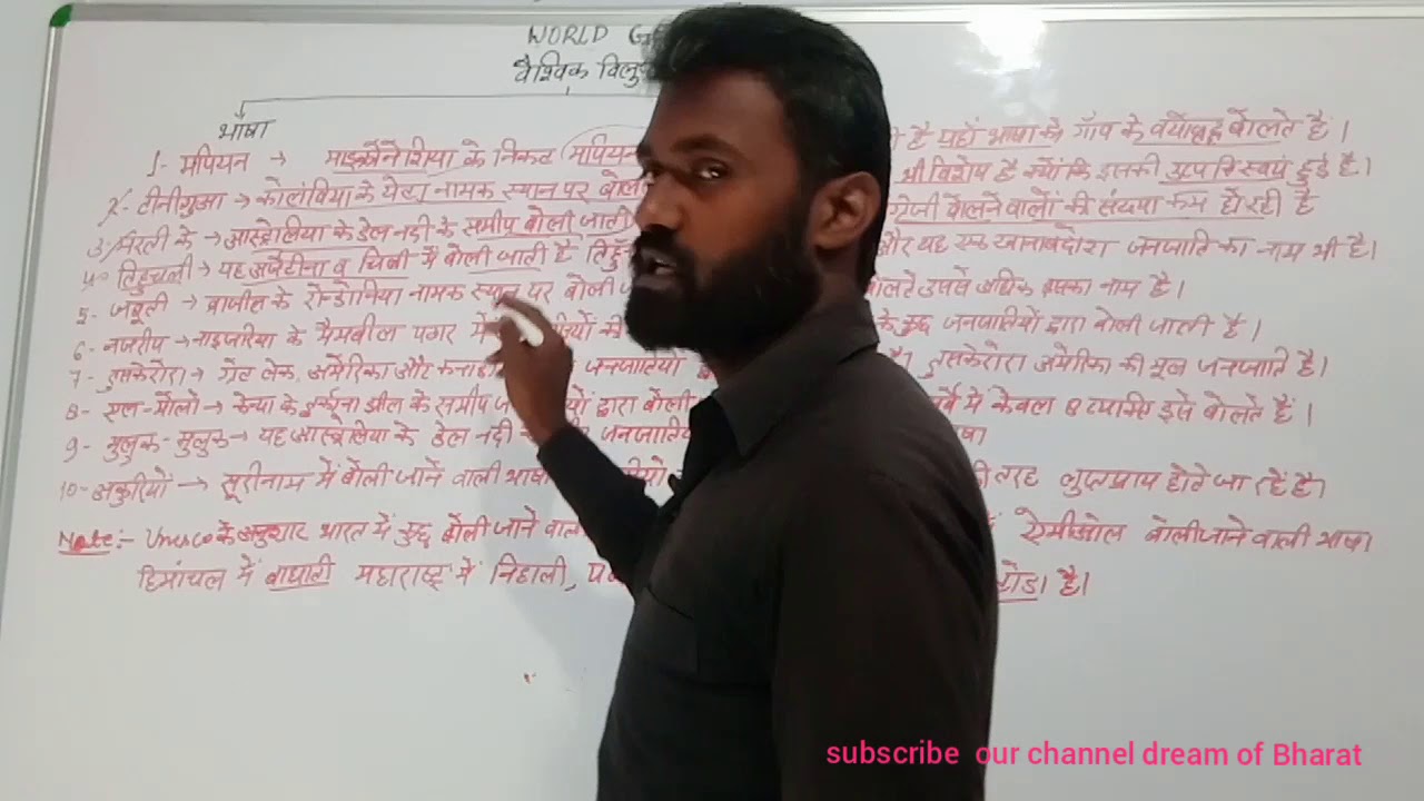 world geography/ Waishvik luptpray bhashaye  विश्व भूगोल /वैश्विक लुप्तप्राय भाषाएँ