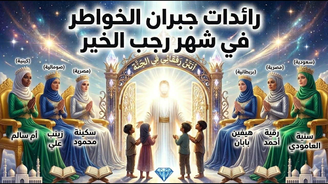 الحلقة(33) : رائدات جبران الخواطر،بالصلاة على النبي ﷺ ،في شهر رجب الخير