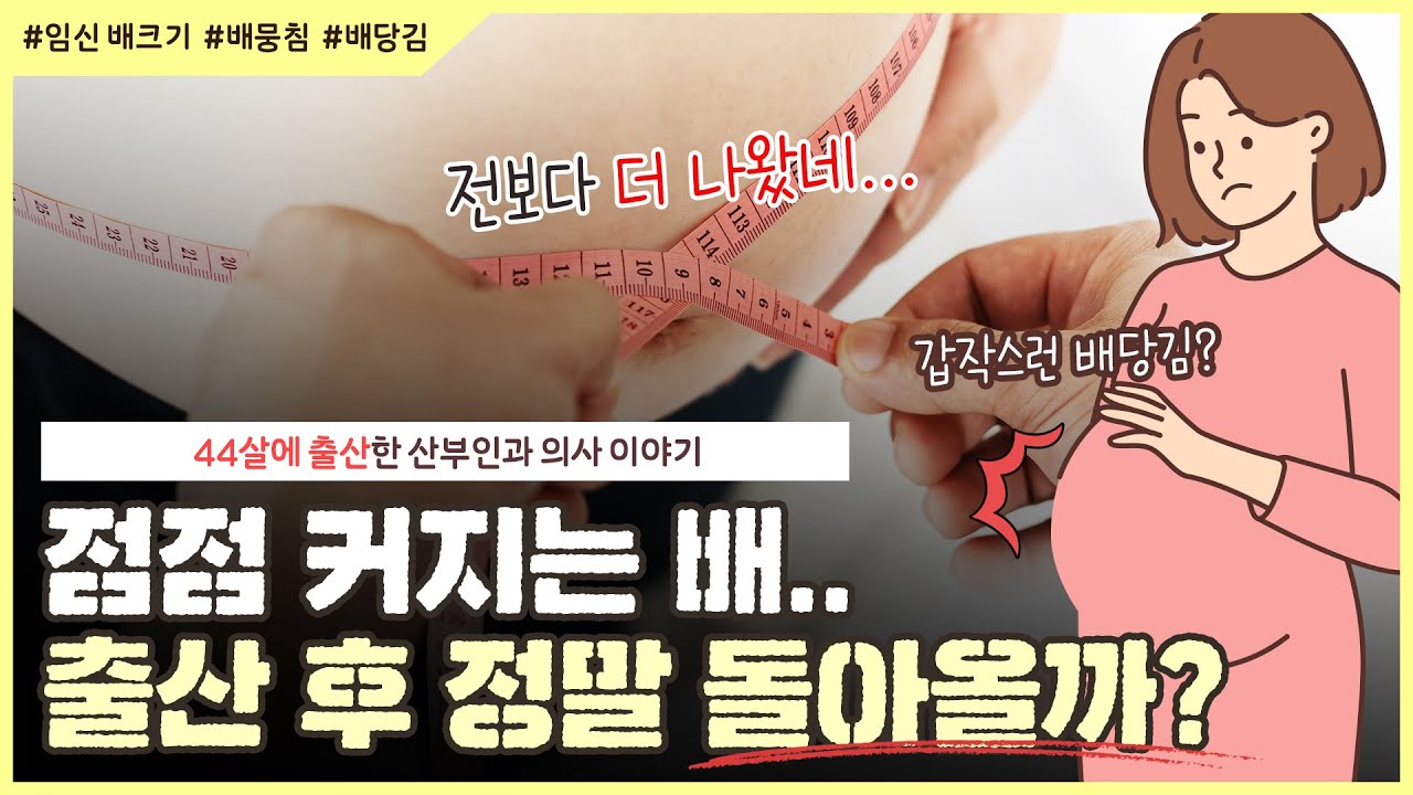 임신 막달에 나오는 배는 똥배...?😨｜배당김(배뭉침)에 ❌이 행동은 금물❌｜임신 중 배에 대한 궁금증, 다 해결해 드림! - [노노산부인과 ep117]