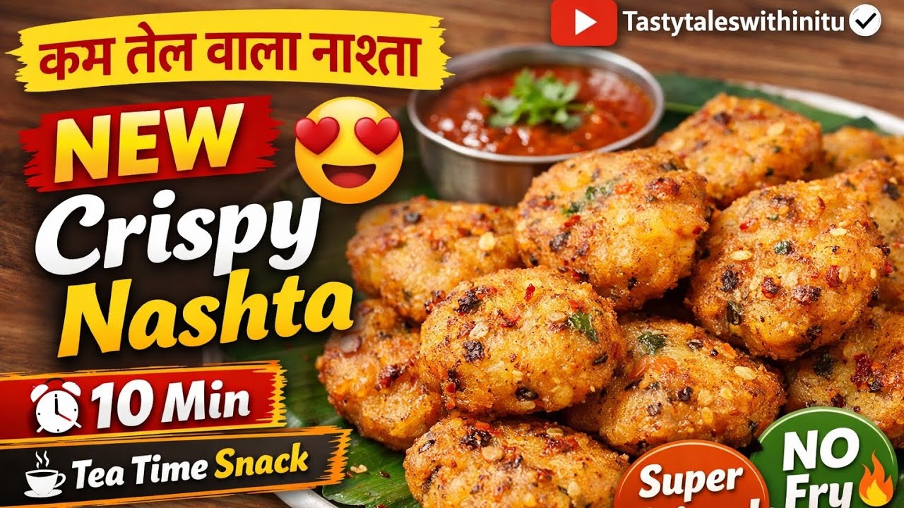 रोज़ का नाश्ता भूल जाएंगे 😱 चावल के आटे से नया Crispy Snack | Tea Time Recipe
