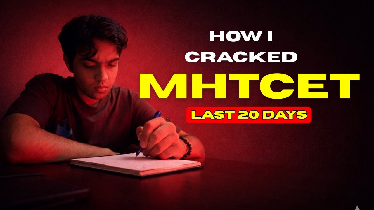 How to Crack MHTCET in Just 20 Days! 🚀 My Success Story & Strategy #mhtcet #entranceexam #exams