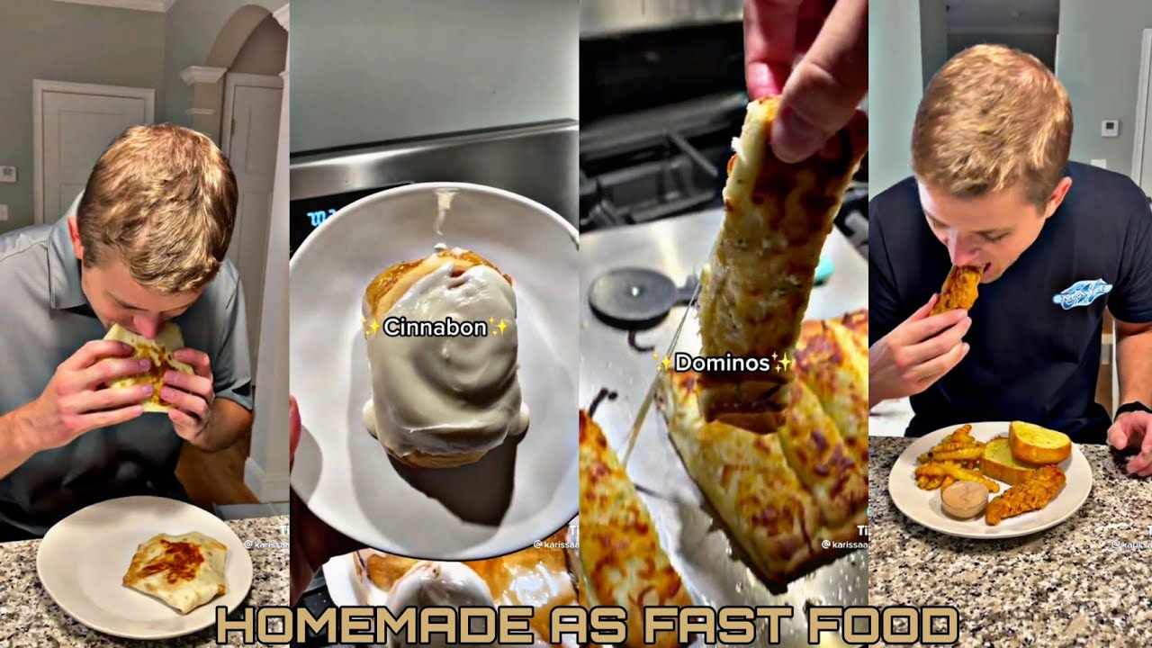 Giving my husband homemade food as fast food to see if he realizes compilation||Disguising fast food