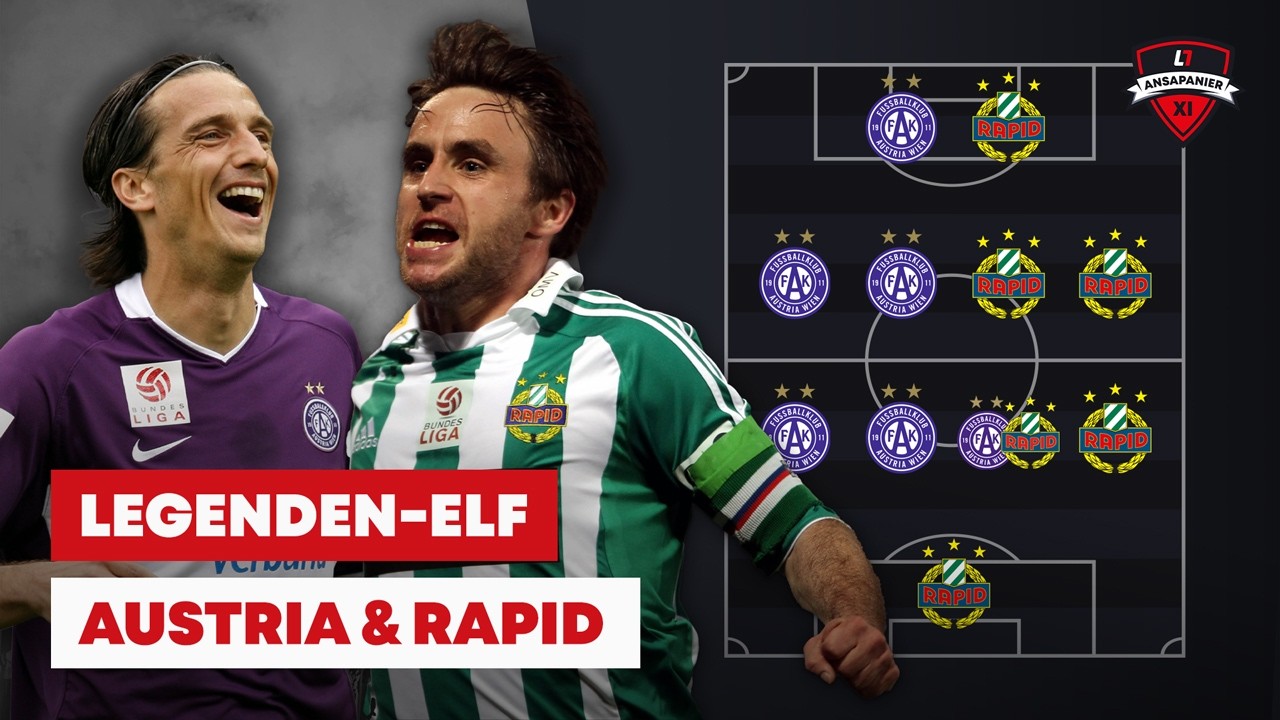 Acimovic, Hofmann & mehr: Die beste Wiener Derby Elf des 21. Jahrhunderts  | #ansapanier