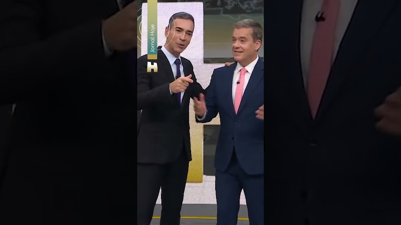 C&eacute;sar Tralli recebe Roberto Kovalick, novo &acirc;ncora do Jornal Hoje