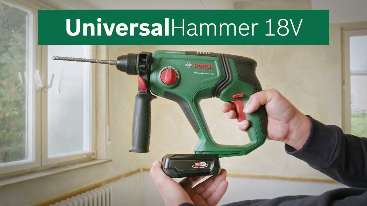 Accuboorhamer - Bosch UniversalHammer 18V - krachtig voor boor- en beitelwerk