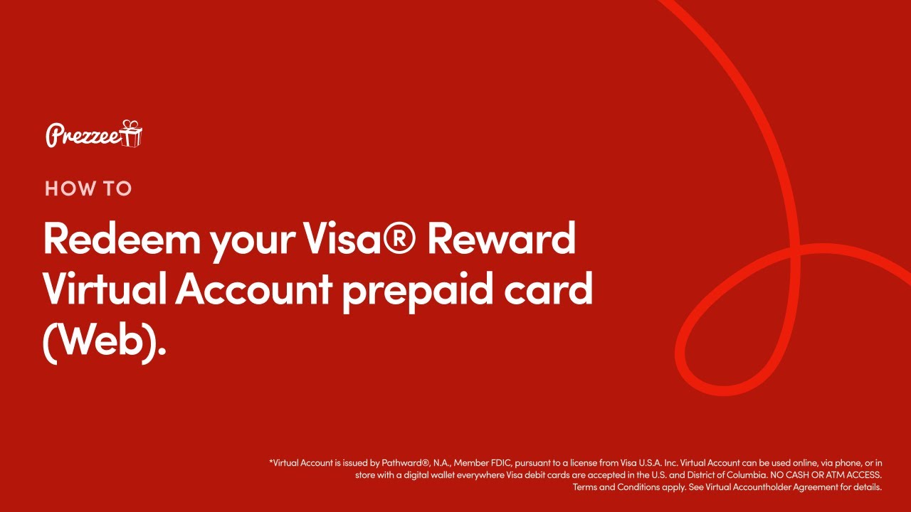 Visa&reg; Reward Virtual Account prepaid card | How to redeem and use (Web)