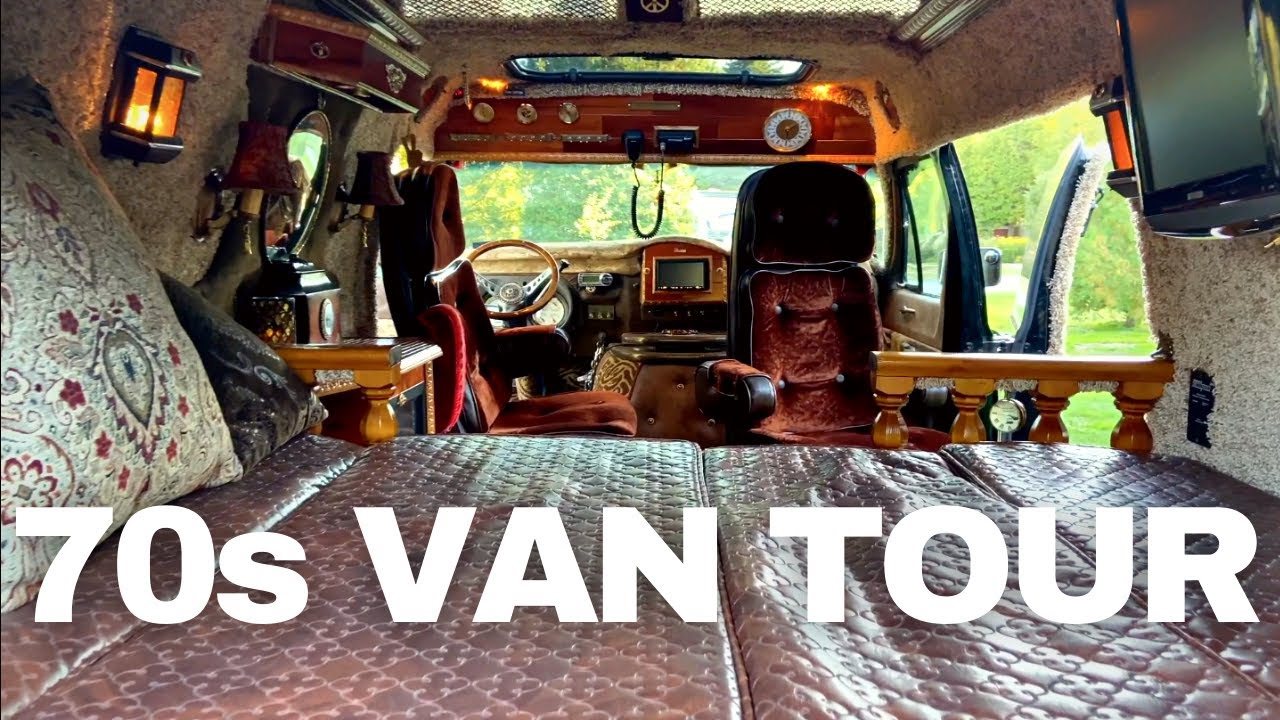 VAN TOUR | 1976 Dodge Shorty Van With UNREAL Interior | Fireplace, Kitchen + MORE! | VAN LIFE