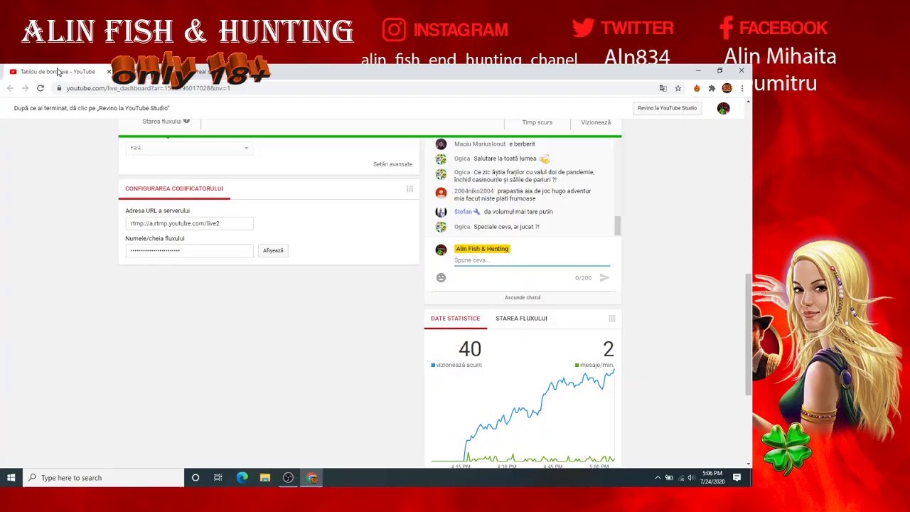 aparate pacanele , jocuri de noroc !!   Alin Fish & Hunting Live Stream  !!! gambling !!