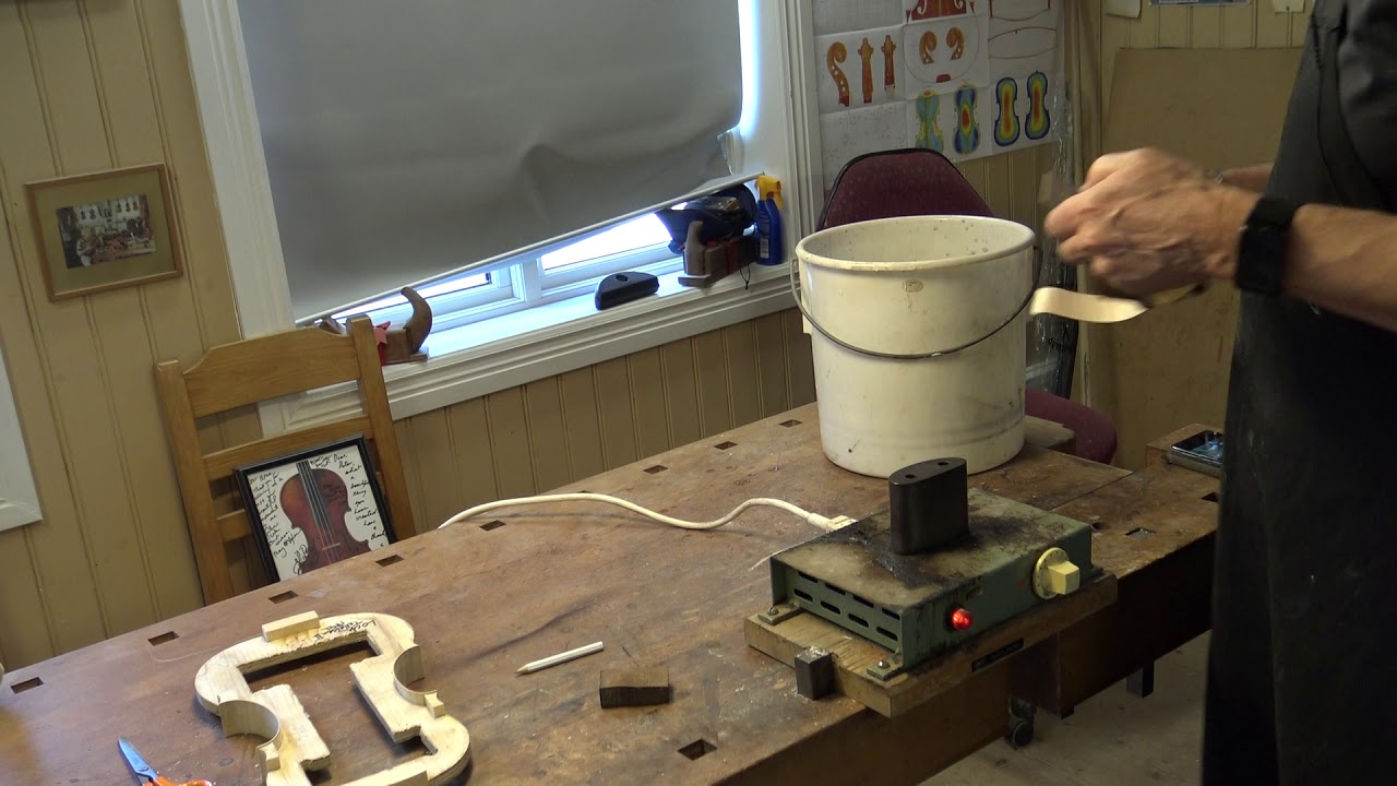 Violinmaker Peter Westerlund Part 13 Forming the upper and lower rib
