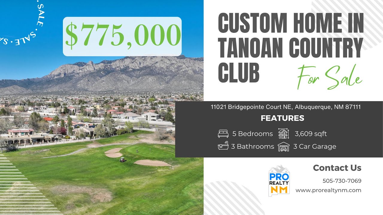 $775,000 Custom Home in Tanoan Country Club, Albuquerque, NM 🌟