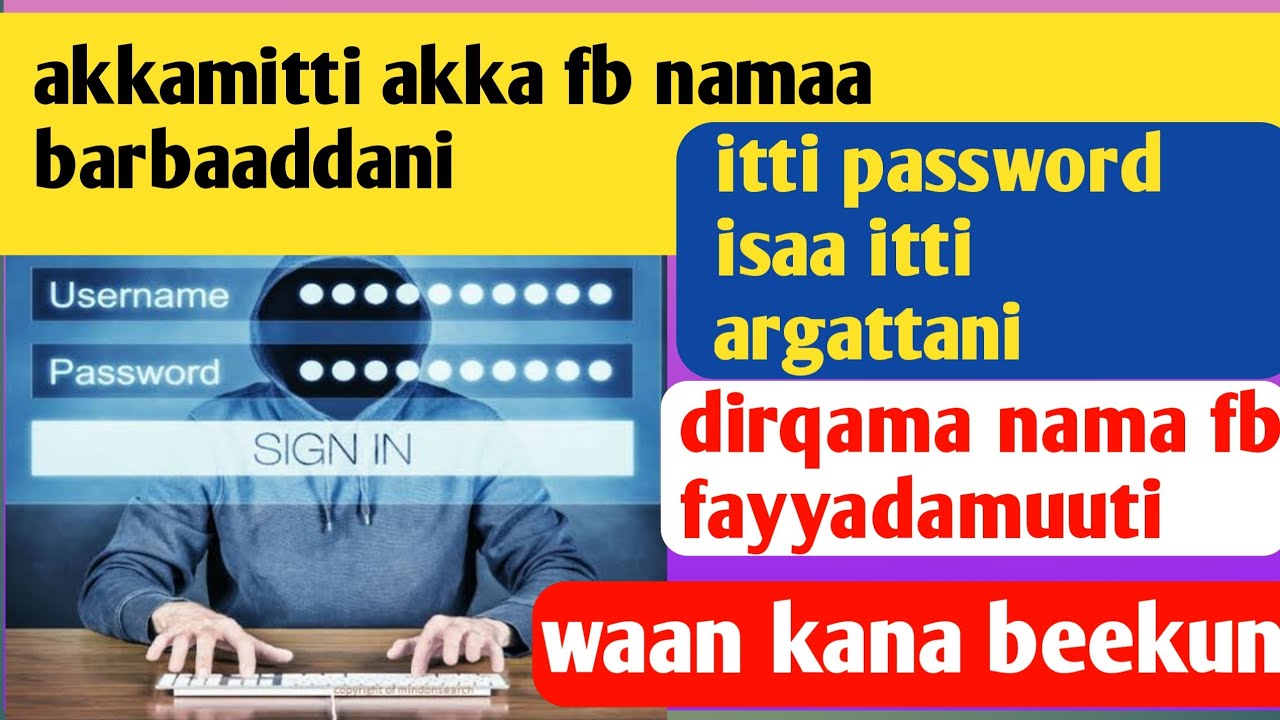akkaata fb nama barbaaddani password ykn Email itti argattani karaa salphaa ta'een