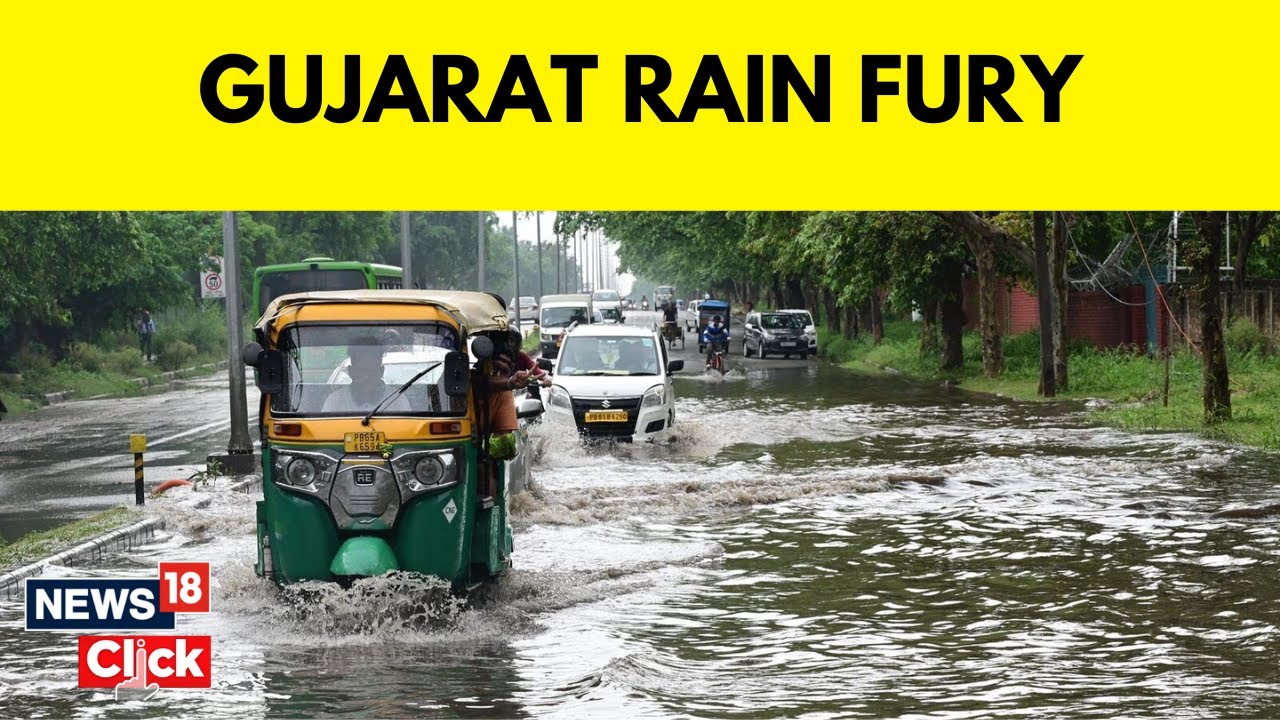 Gujarat Rains | Flood-Like Situation As Heavy Showers Batter Gujarat, Heavy Rain Predicted | News18