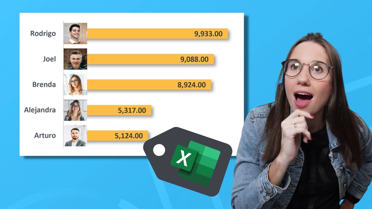 😀 Gráfico de Barras con 📷 IMÁGENES en EXCEL.