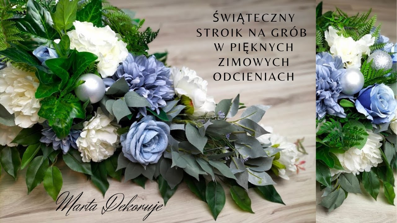 DEKORACJA NAGROBNA W PIĘKNYCH KOLORACH // KOMPOZYCJA NA GRÓB