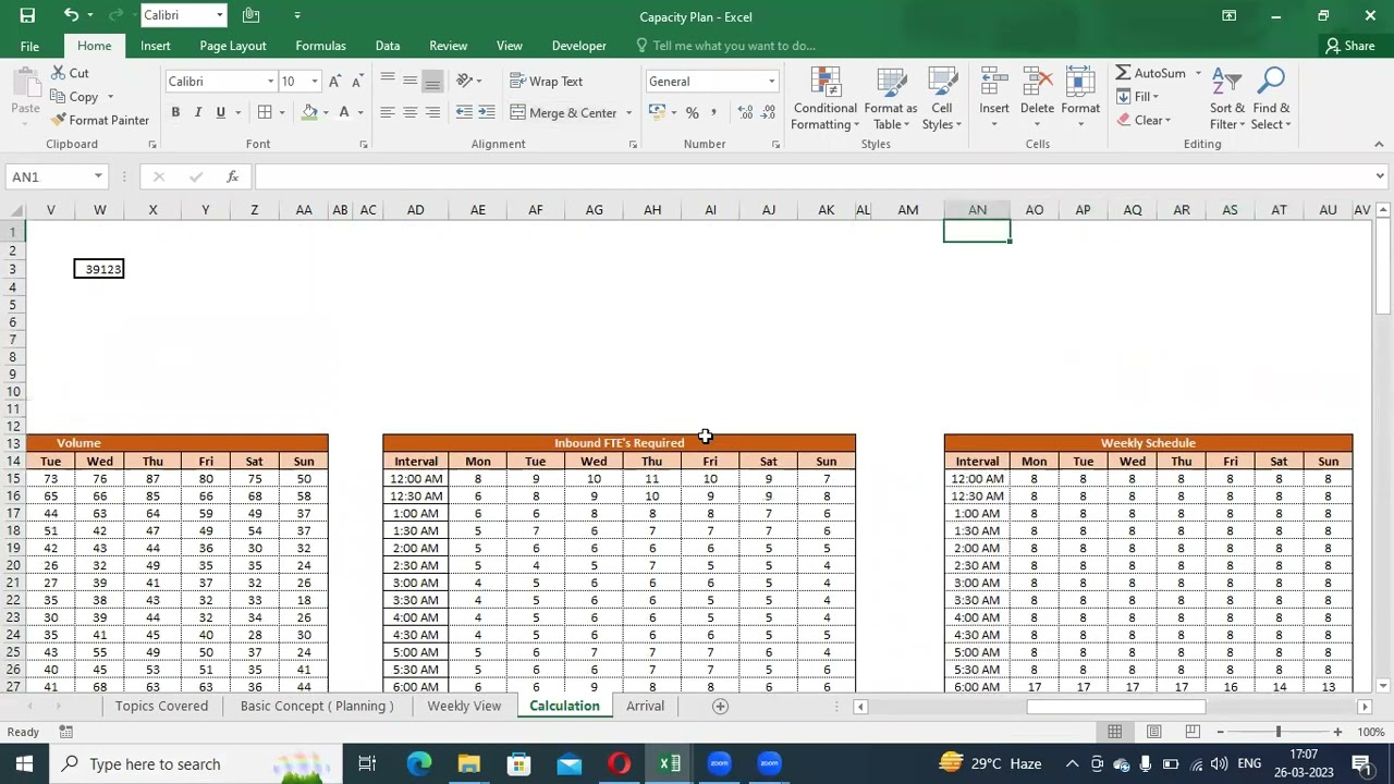 Weekly Requirement Calculation & FTE Calculation on Interval level - Part 2