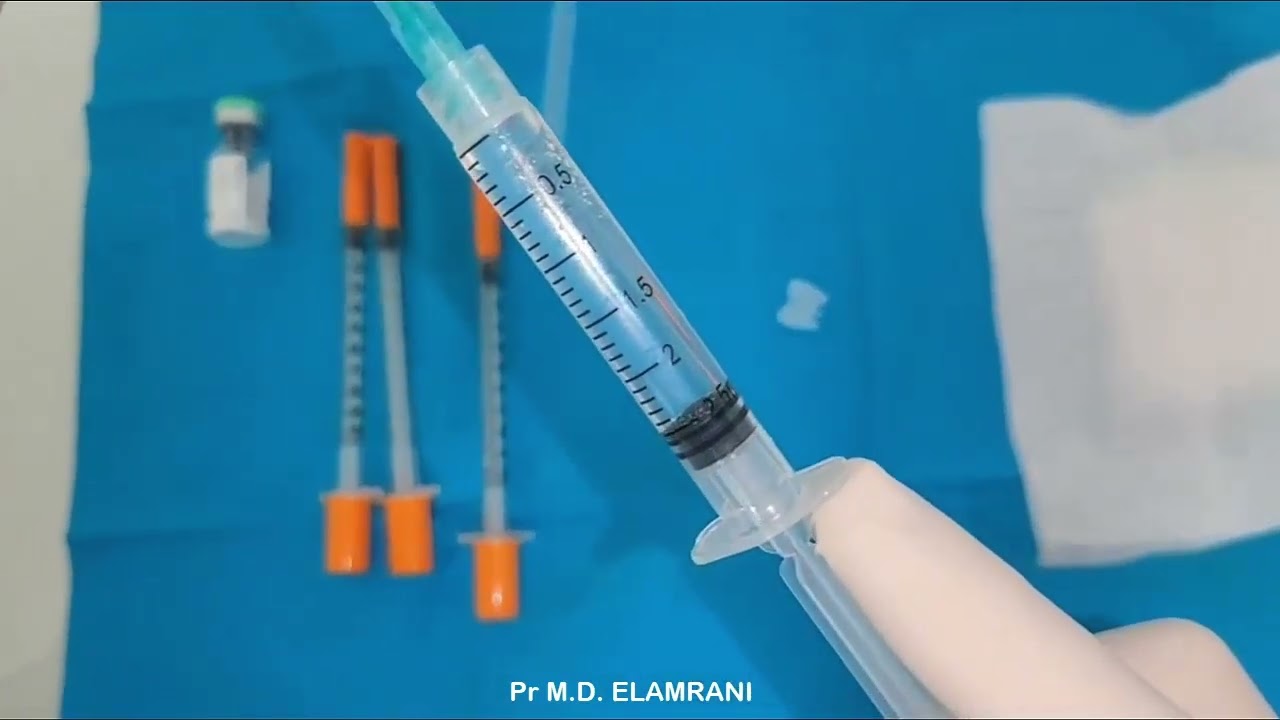 La préparation du produit pour l'injection de la toxine botulique