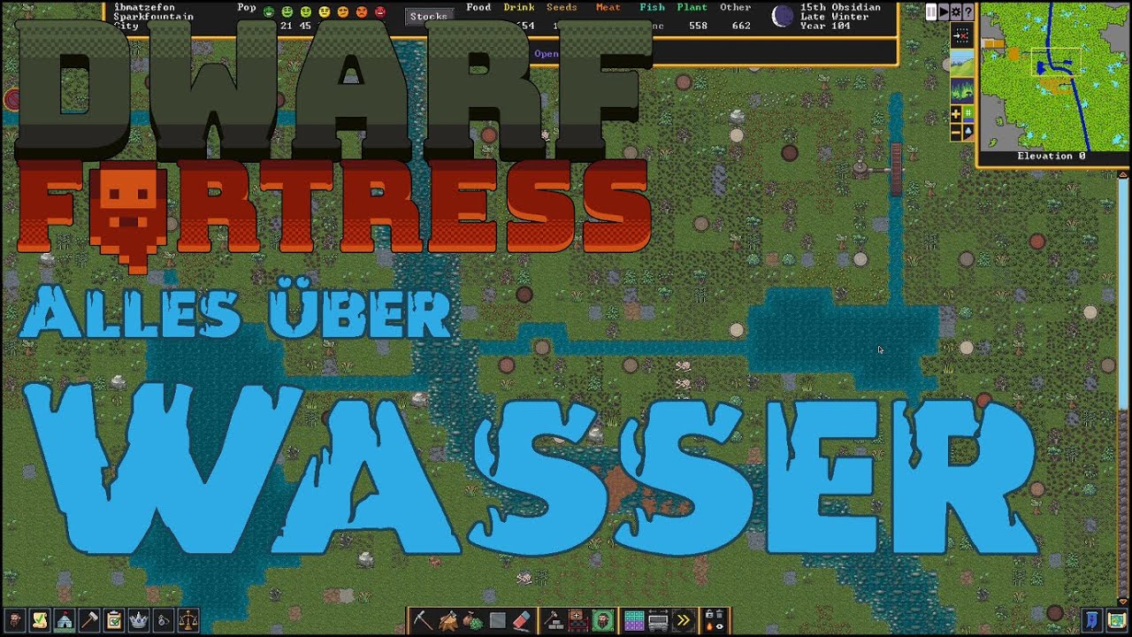 Alles über WASSER │ Tutorial │ Dwarf Fortress │ deutsch