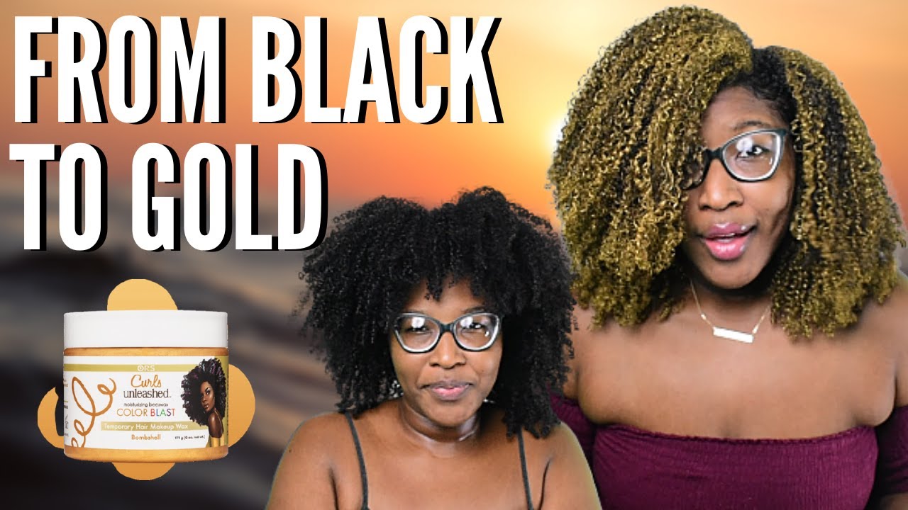 FROM BLACK TO GOLD| ORS CURLS UNLEASHED COLOUR WAX IN BOMBSHELL