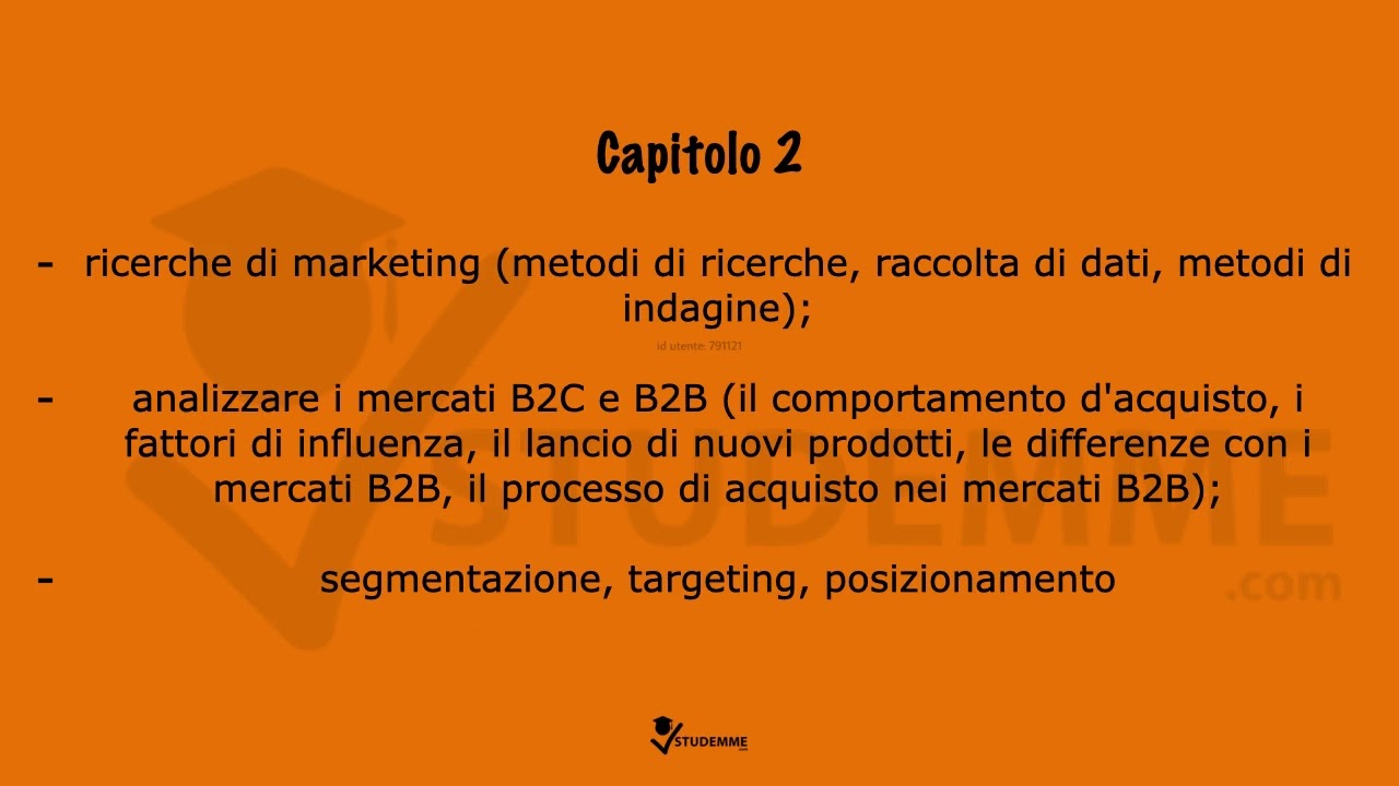 VIDEO RIASSUNTO MARKETING PT. 2/3
